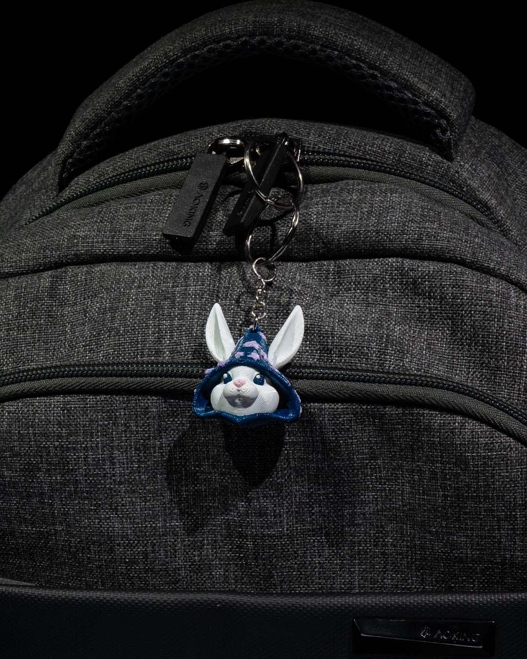 Wizard Bunny Keychain - Magical and Whimsical