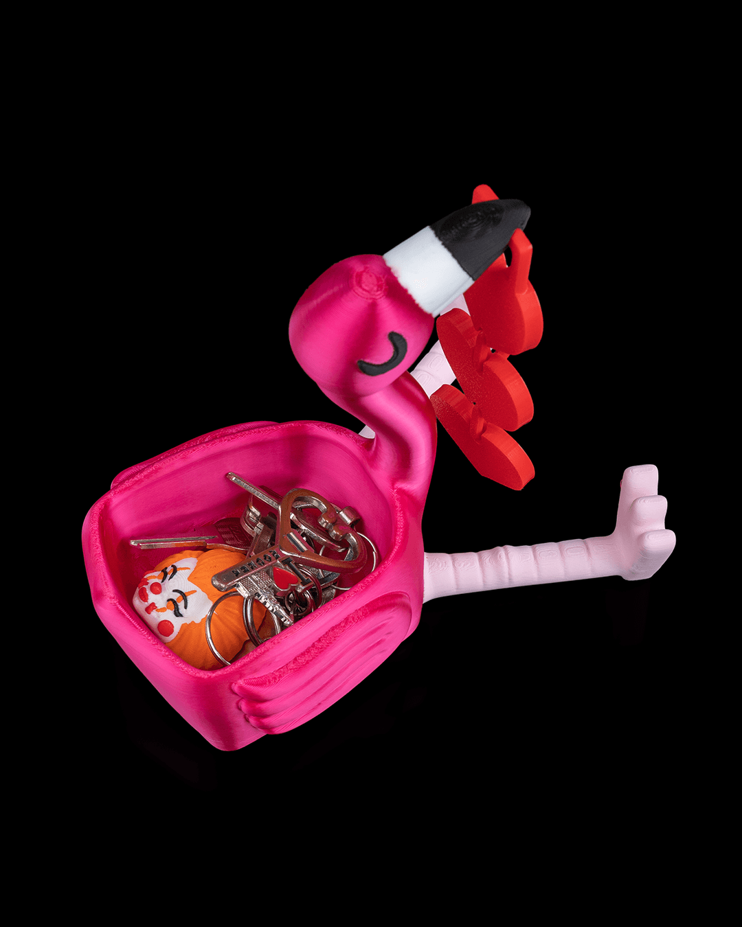 Beak My Valentine | Flamingo Valentine Trinket Dish & Key Holder