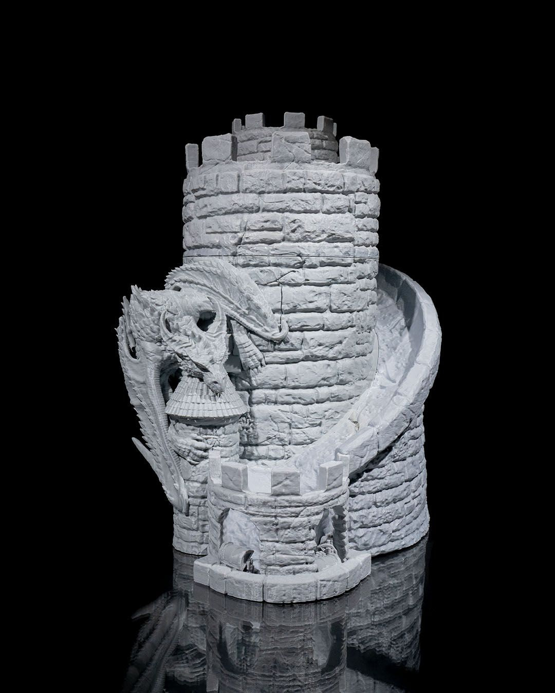 Dice Tower Wine Bag Dispenser
