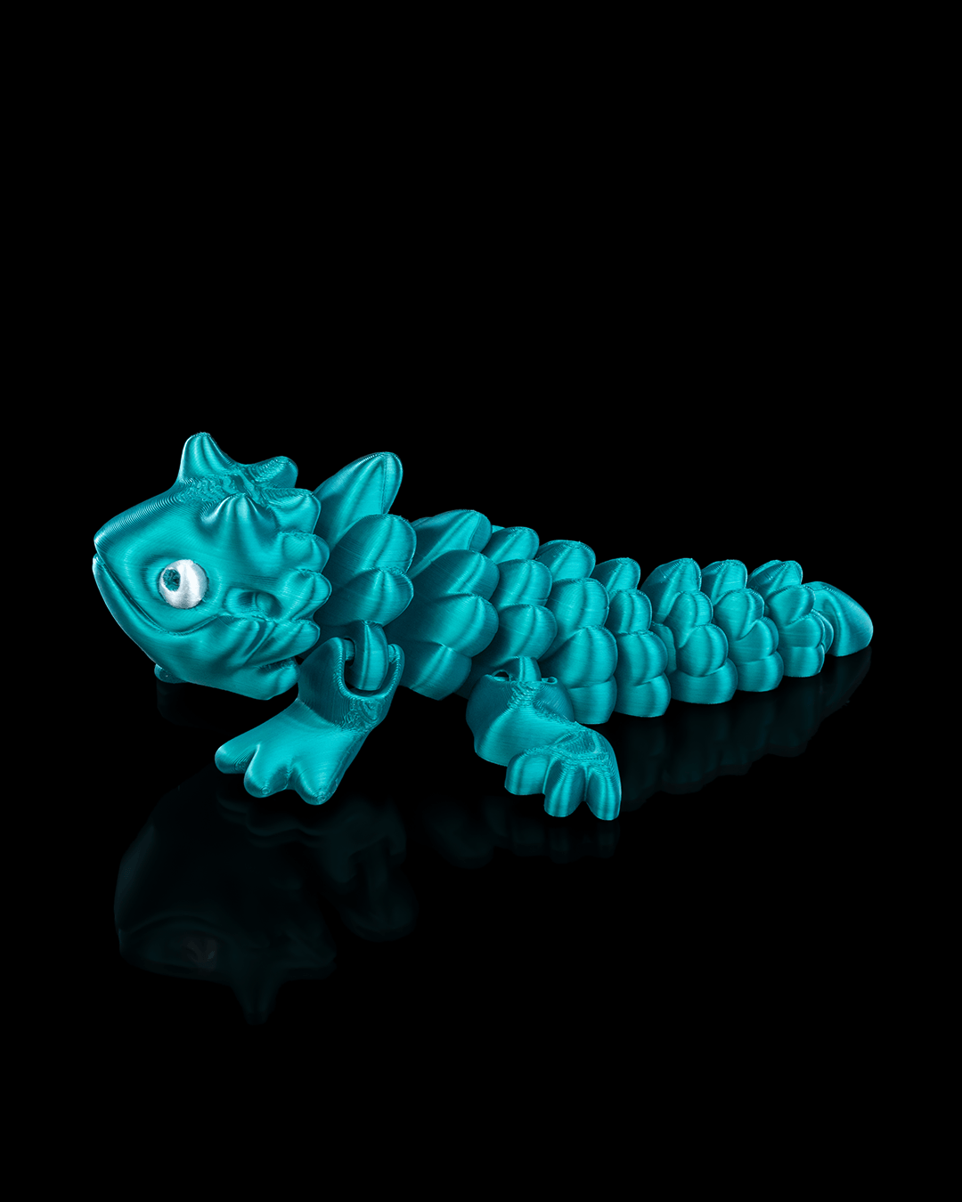 Tactile 3D-Printed Bearded Dragon Figurine