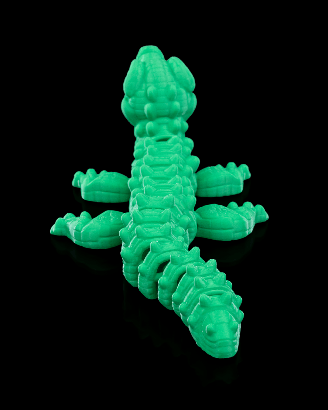 Adorable Flexible 3D-Printed Alligator - Small and Big Sizes