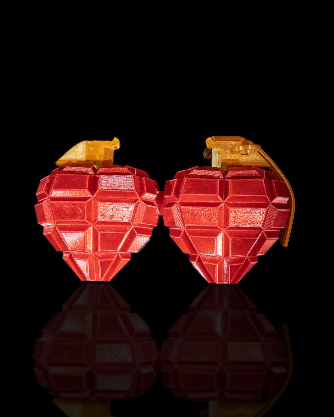 Love Grenade - 3D Printed Romantic Decor for Valentine's Day