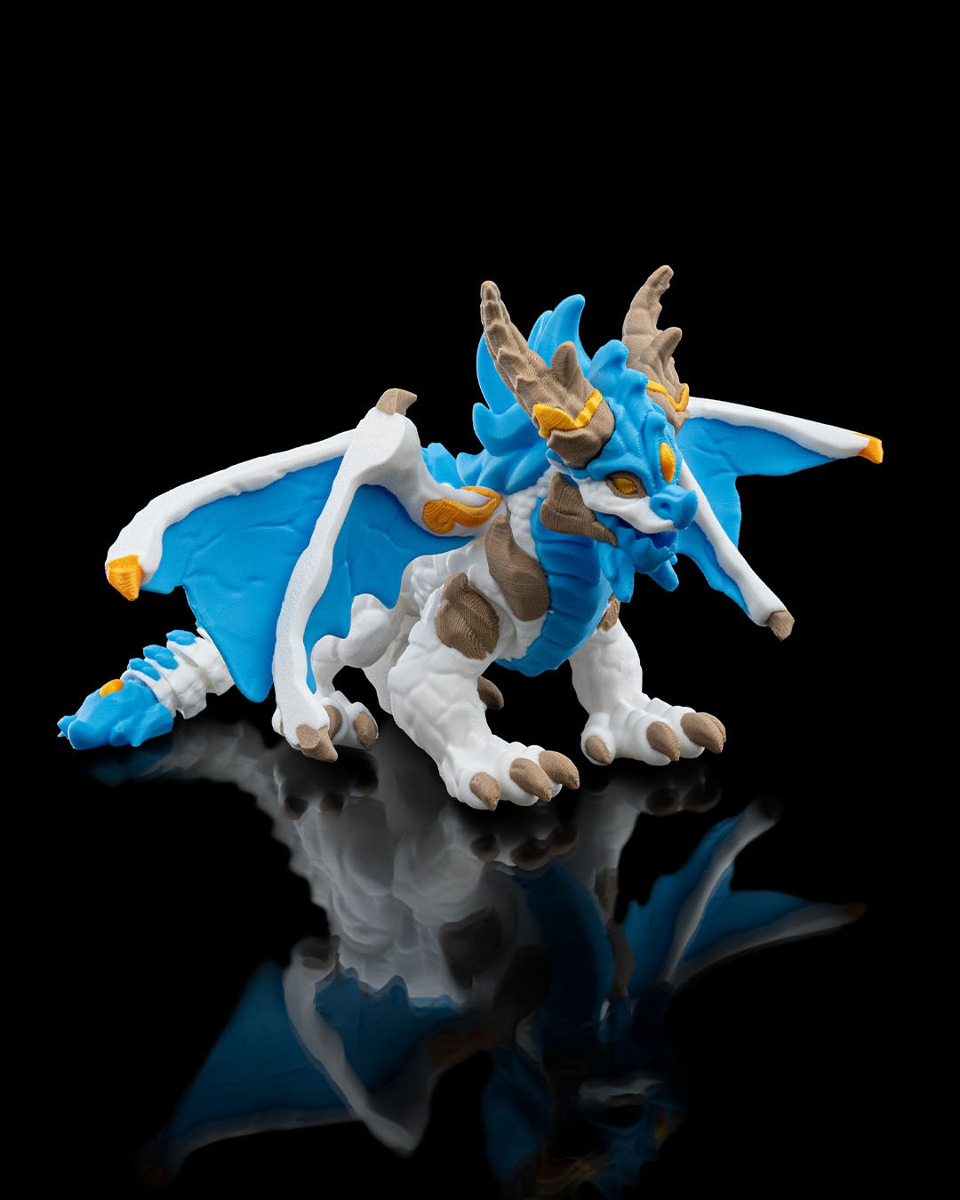 Ice Elemental Dragon 3D-Printed Collectible