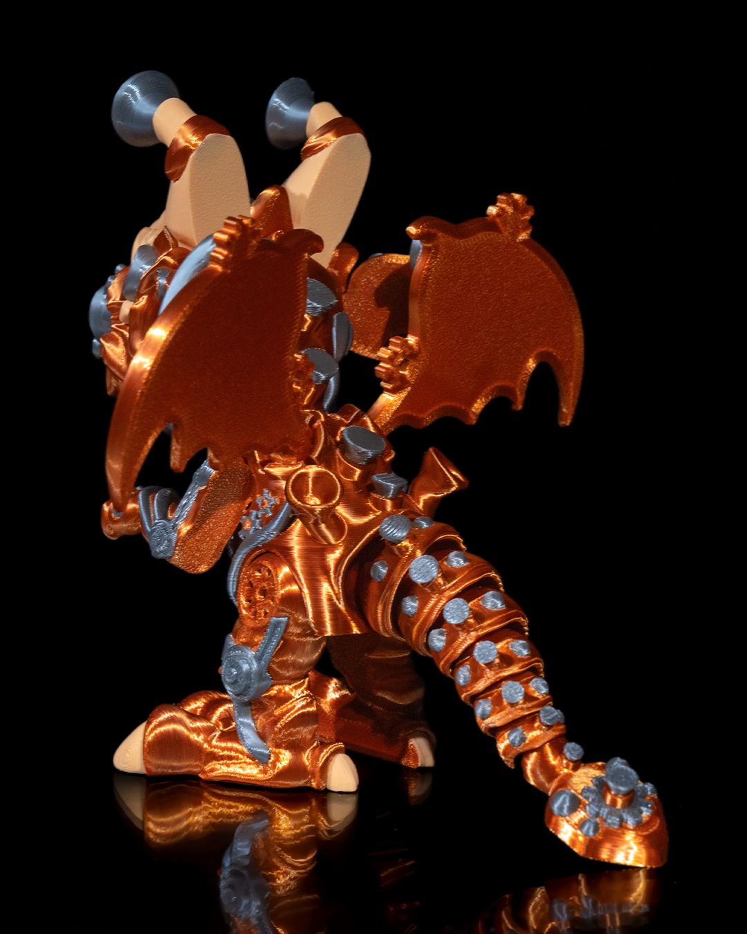 Customizable 3D Printed Metal Titan Dragon Figurine - Mythical Collectible Sculpture