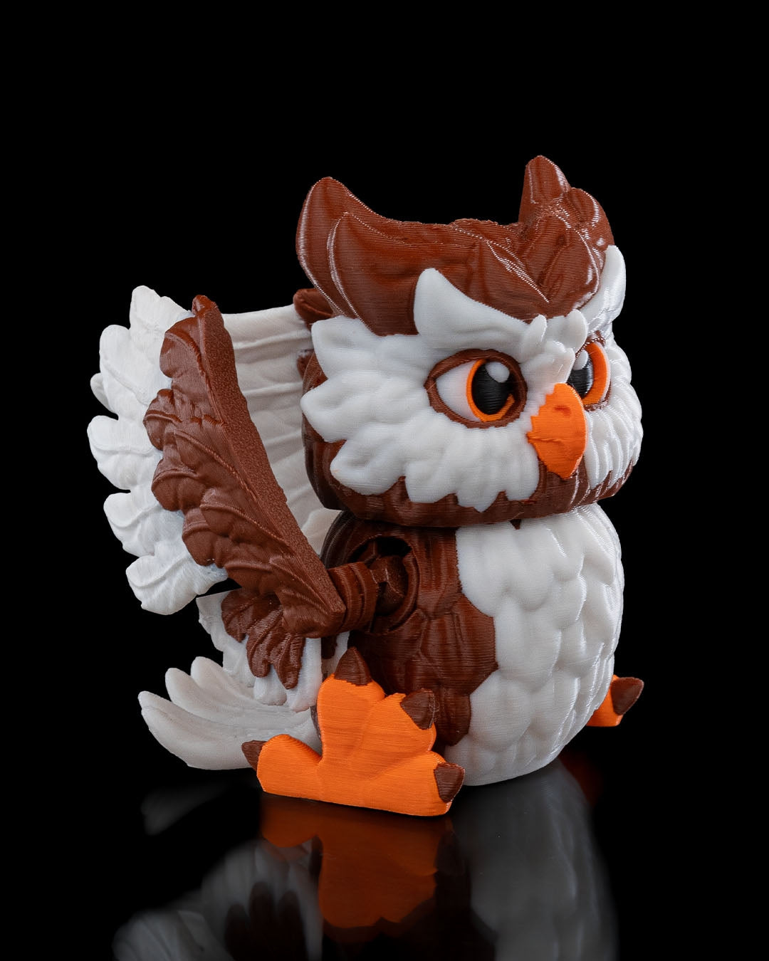 Majestic Owl 3D-Printed Figurine – Nature-Inspired Elegance