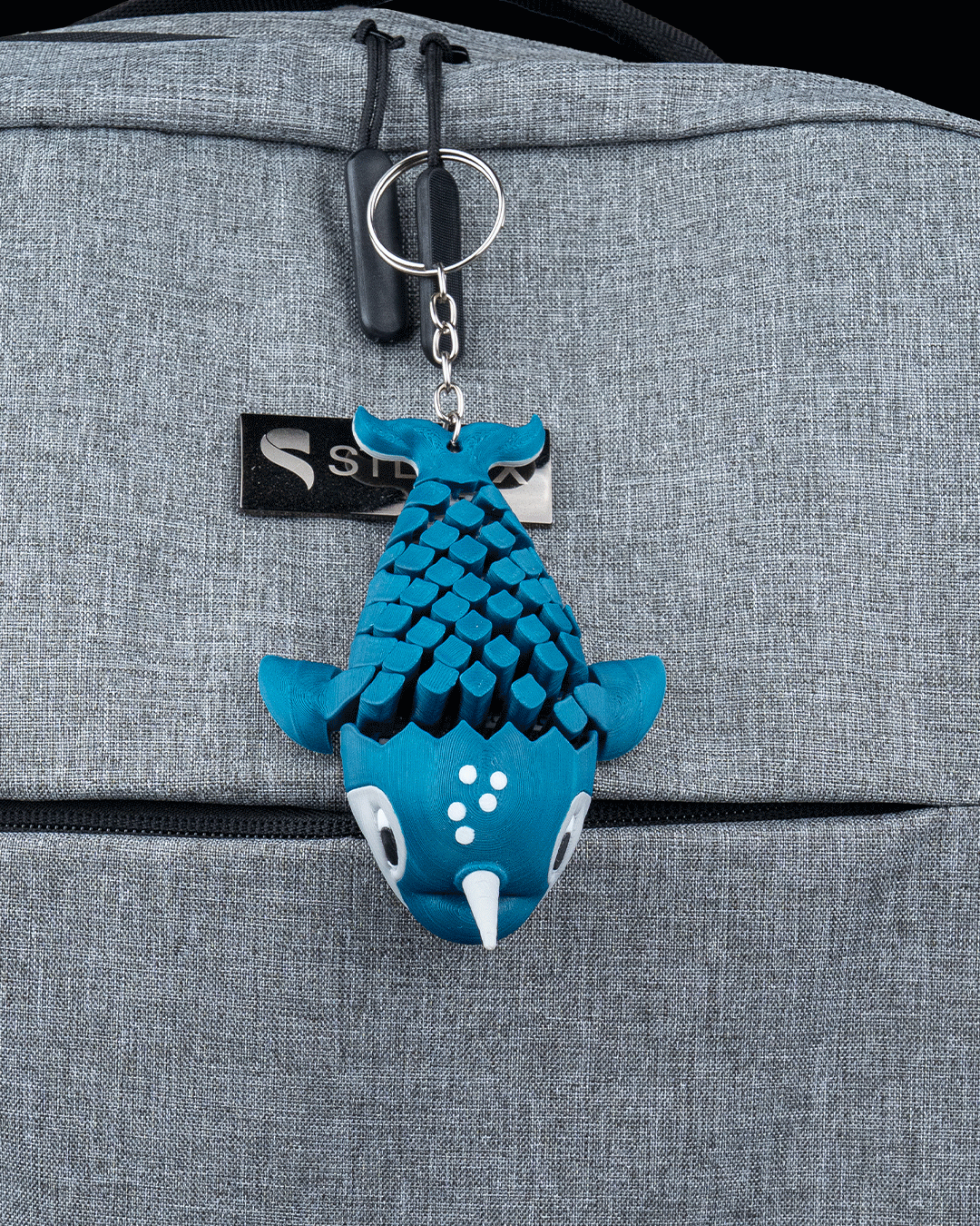 Paul the Narwhal – Mesh Buddy Fidget Keychain