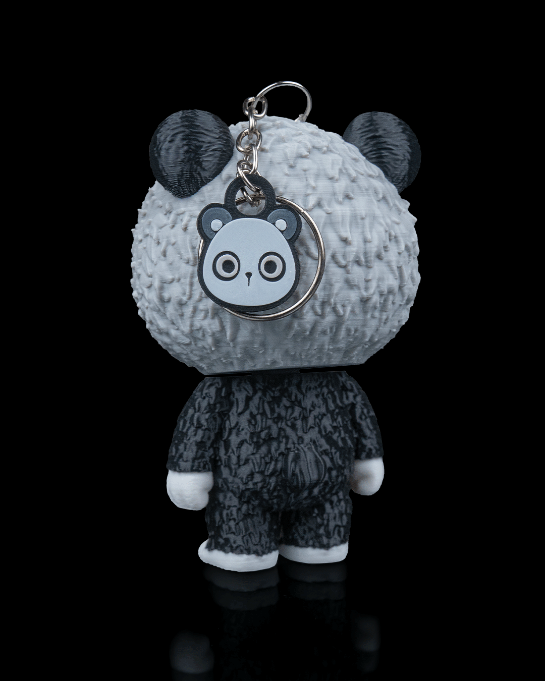 Skubbies: Babuu – 3D Printed Panda Skull Collectible Keychain Figure