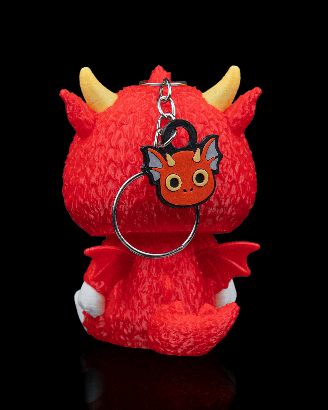 Skubbies: Scorchi – 3D Printed Red Dragon Skull Collectible Figure