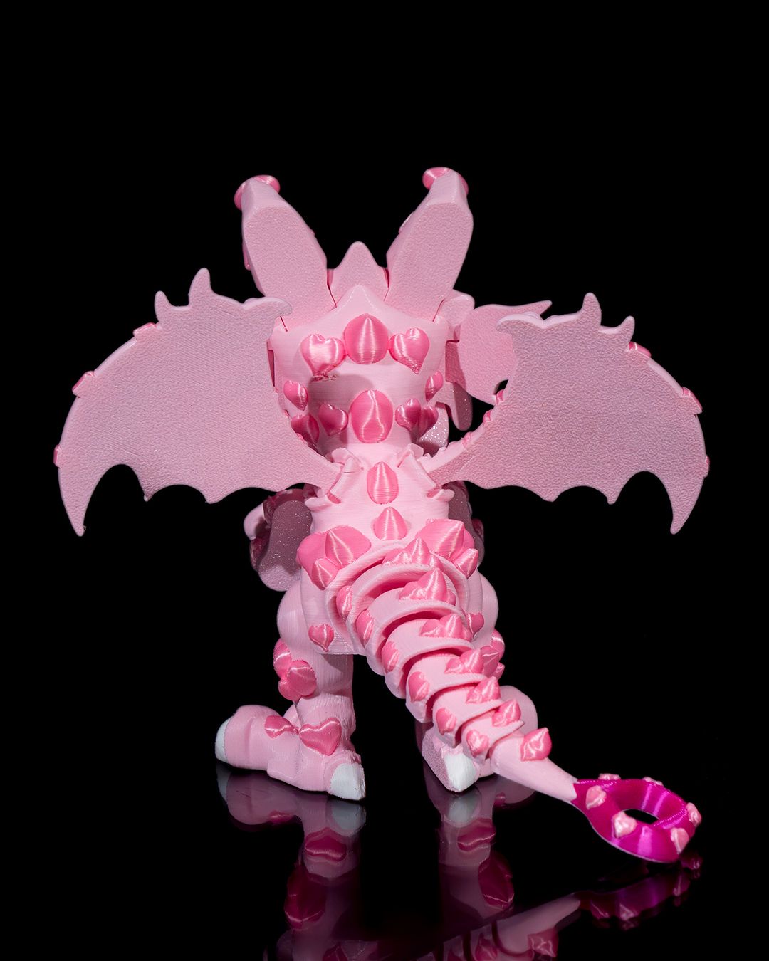 Customizable Articulate Heartbreaker Dragon 3D Print - Perfect Baby Dragon Figurine Gift in Pink Shades