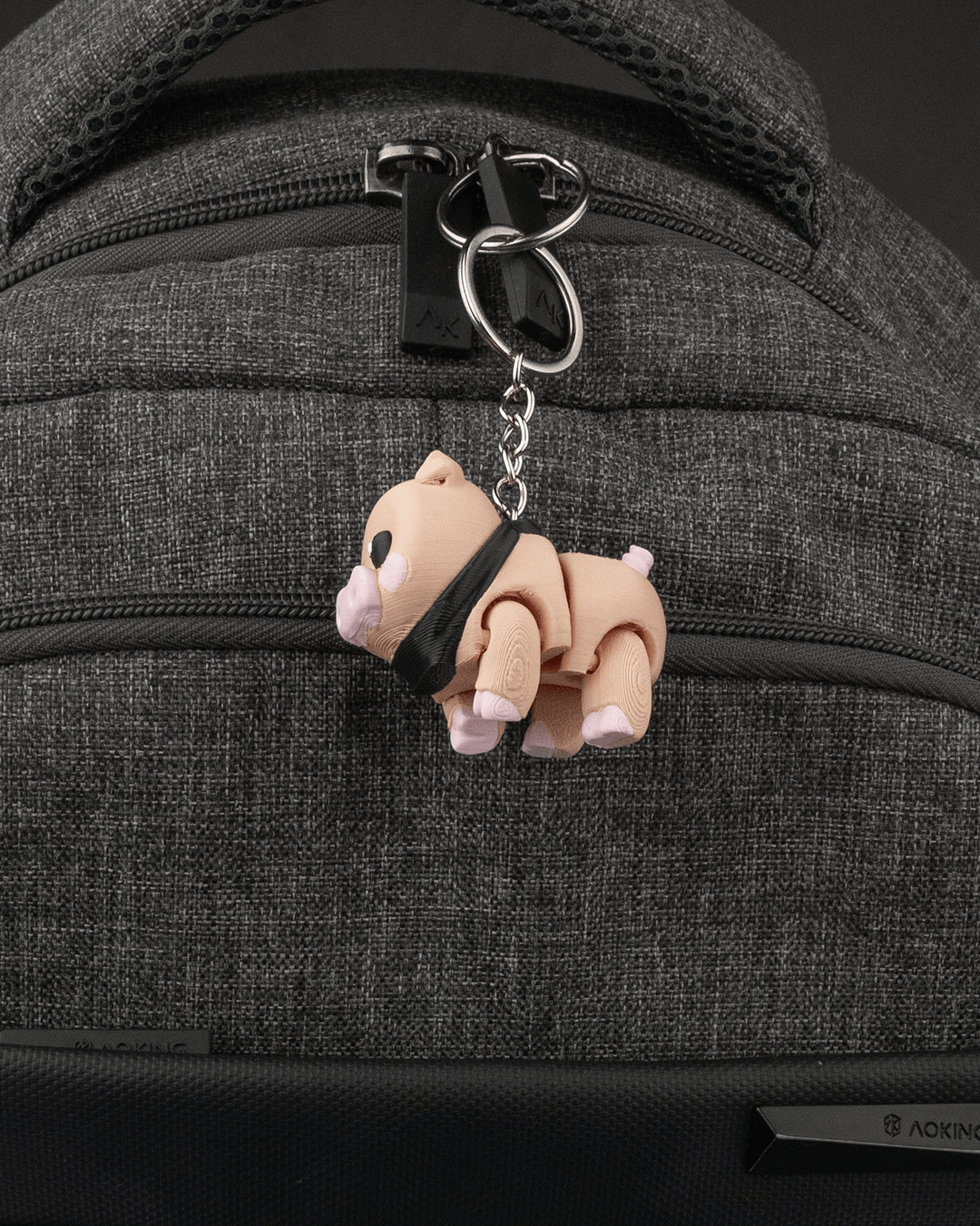 3D-Printed Willow the Pig – Rustic Farmhouse Miniature & Keychain