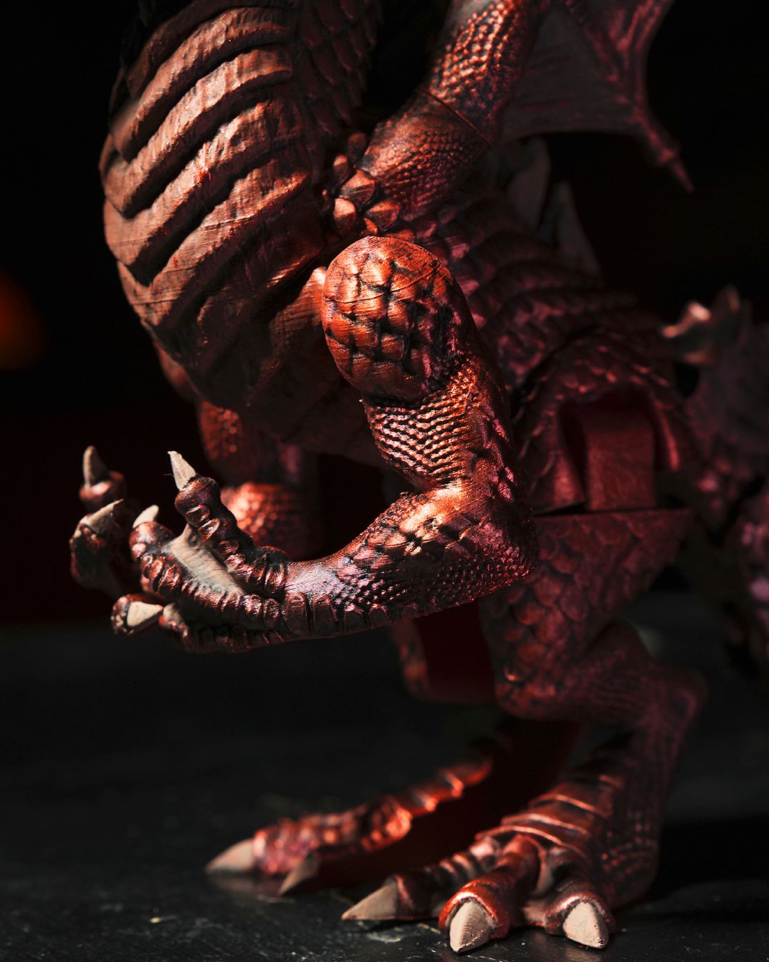 Epic Articulated 3D Printed Dragon Toy - Customizable Mythical Collectible in 26 Vibrant Colors