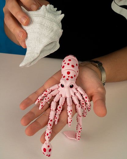 Sky, the Squid - Articulating 3D-Printed Sea Creature Fidget