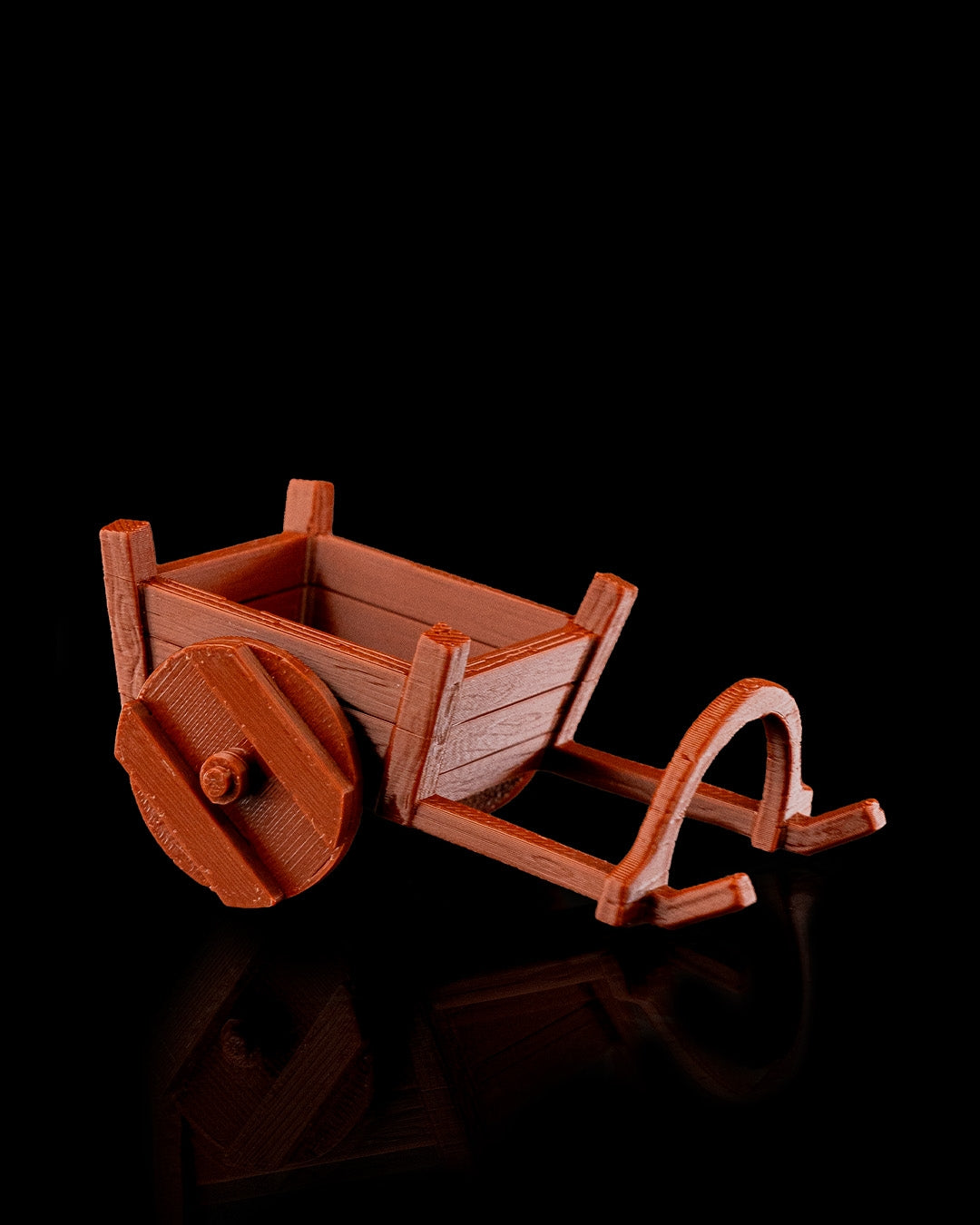 3D-Printed Horse Cart by STLFlix – Rustic Farmhouse Decor & Collectible Miniature Accent