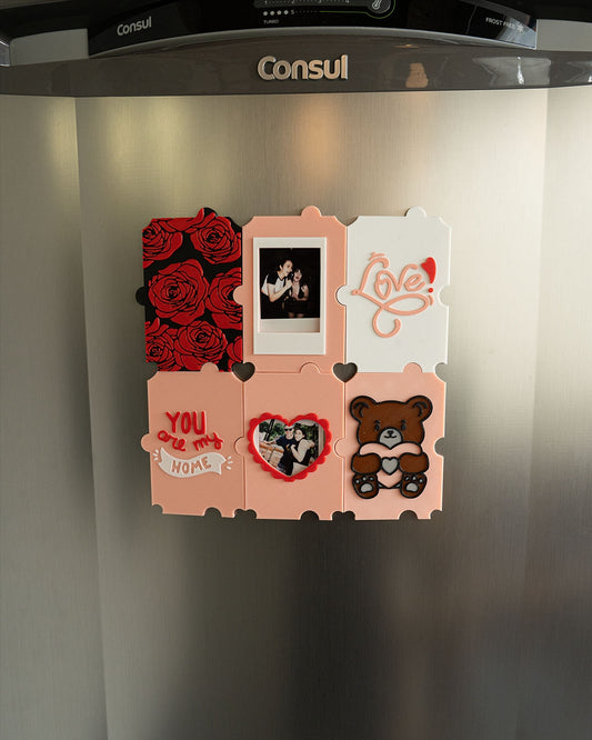 Puzzled Love – Magnetic Photo Frame Set