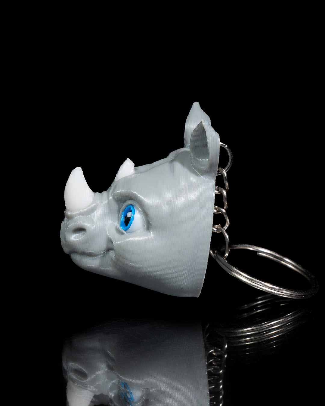 Rhino Keychain - Sturdy and Eye-Catching
