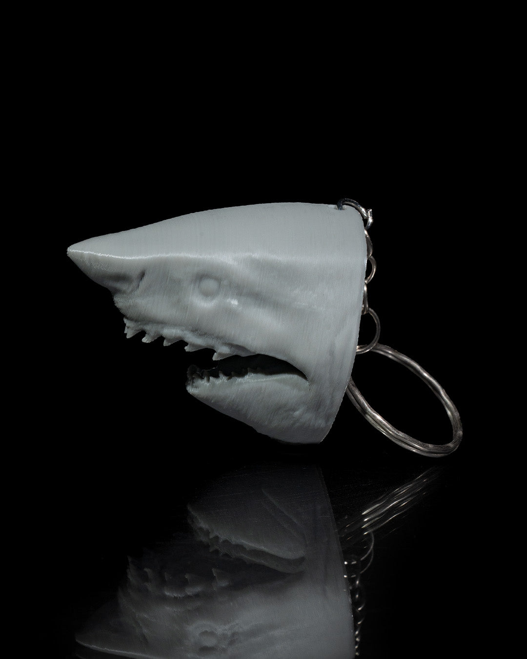 Great White Shark Keychain - Sleek and Fearsome