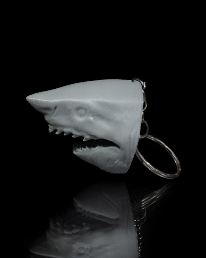 Great White Shark Keychain - Sleek and Fearsome