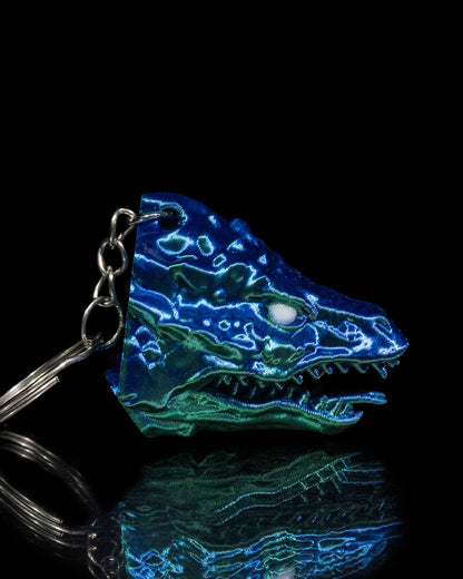 Waterbound Basilisk Keychain - Mystical Fantasy Charm