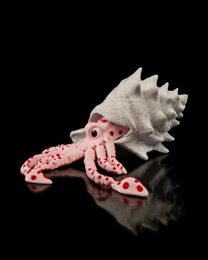 Sky, the Squid - Articulating 3D-Printed Sea Creature Fidget