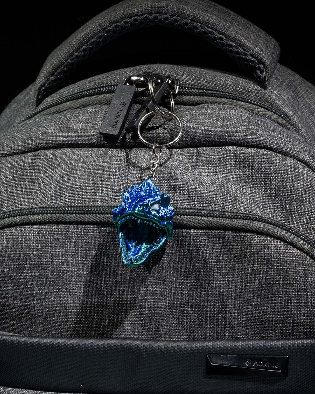 Waterbound Basilisk Keychain - Mystical Fantasy Charm