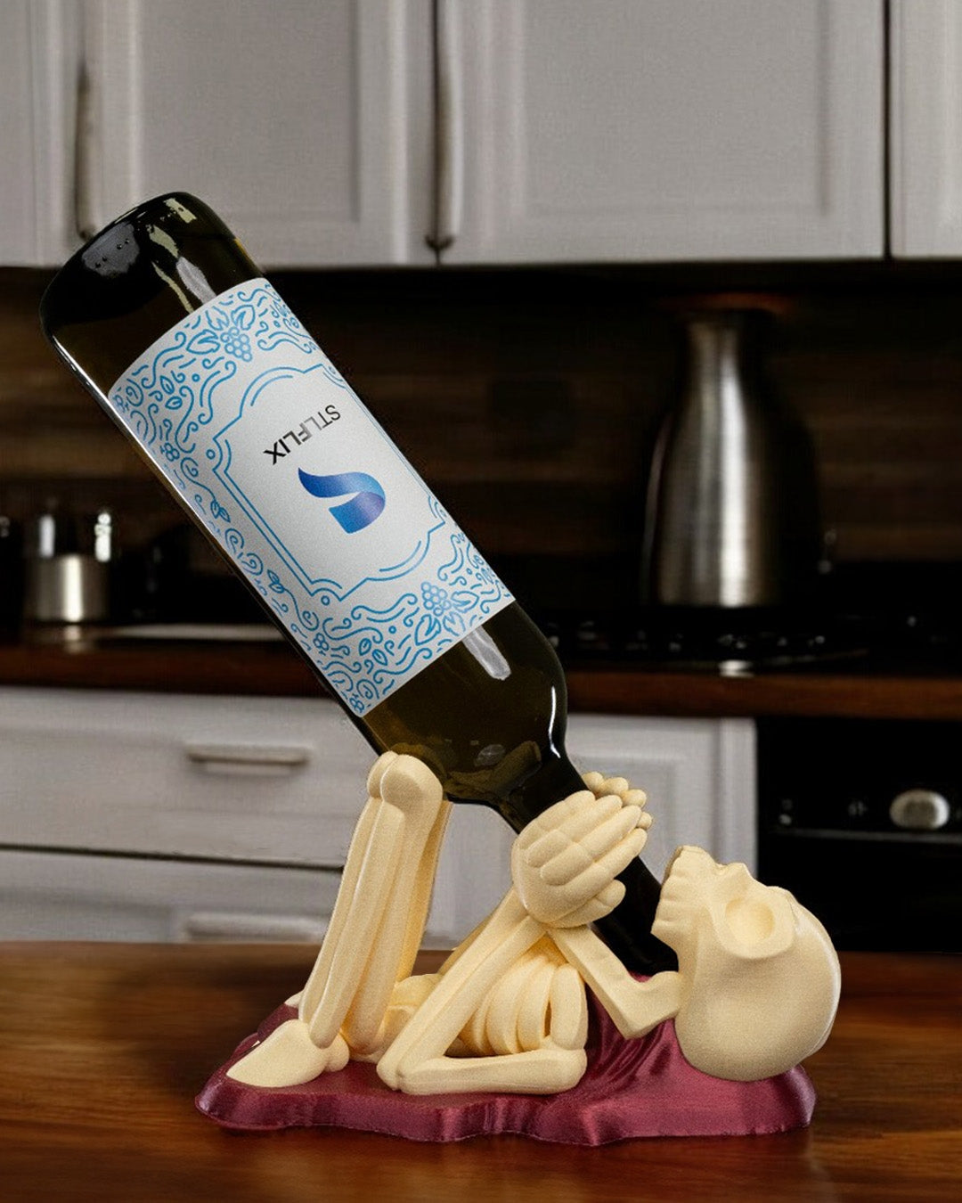 All Spine On Wine Bottle Holder
