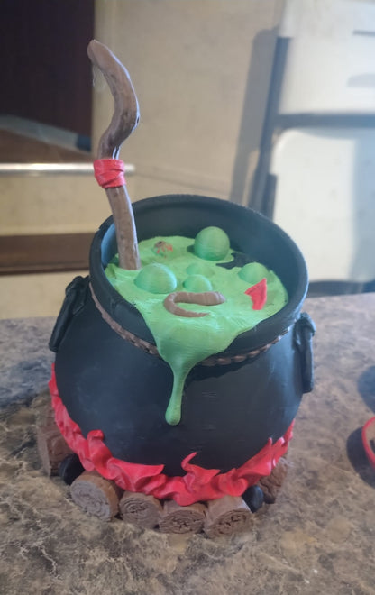 Enchanted Witch's Cauldron with LED Projector and 11 Design Discs