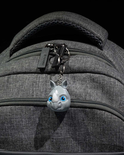 Rhino Keychain - Sturdy and Eye-Catching