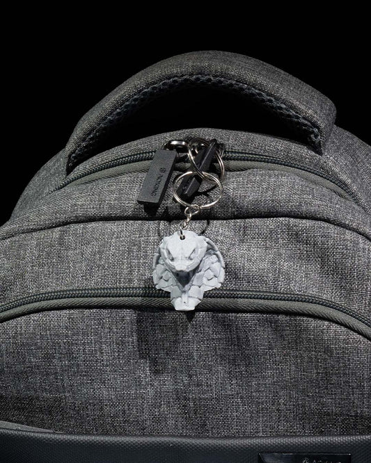 Stone Naja Keychain - Intricately 3D-Printed Cobra Design