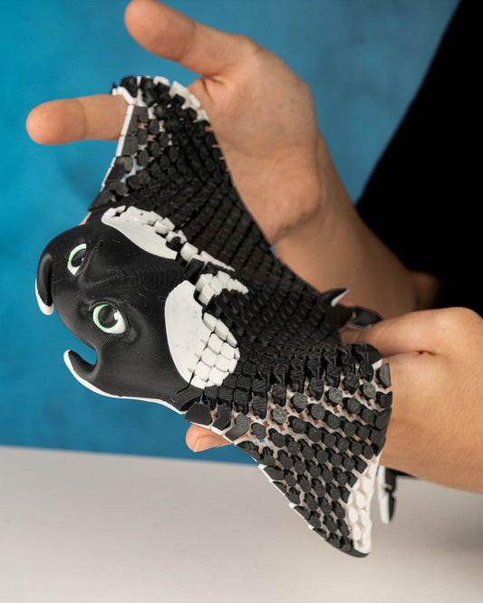 Manny the Manta Ray - 3D-Printed Fidget Toy for Sensory Play and Relaxation