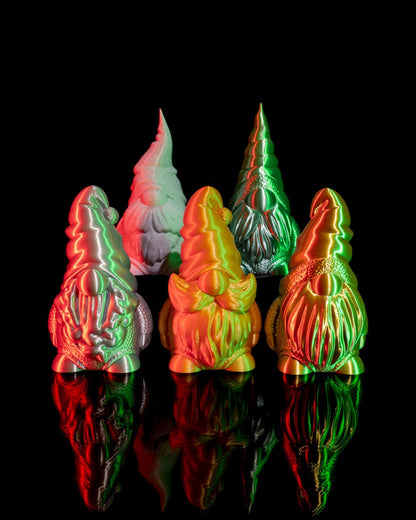 Set of 5 Festive Holiday Gnomes – Traditional Christmas Decor