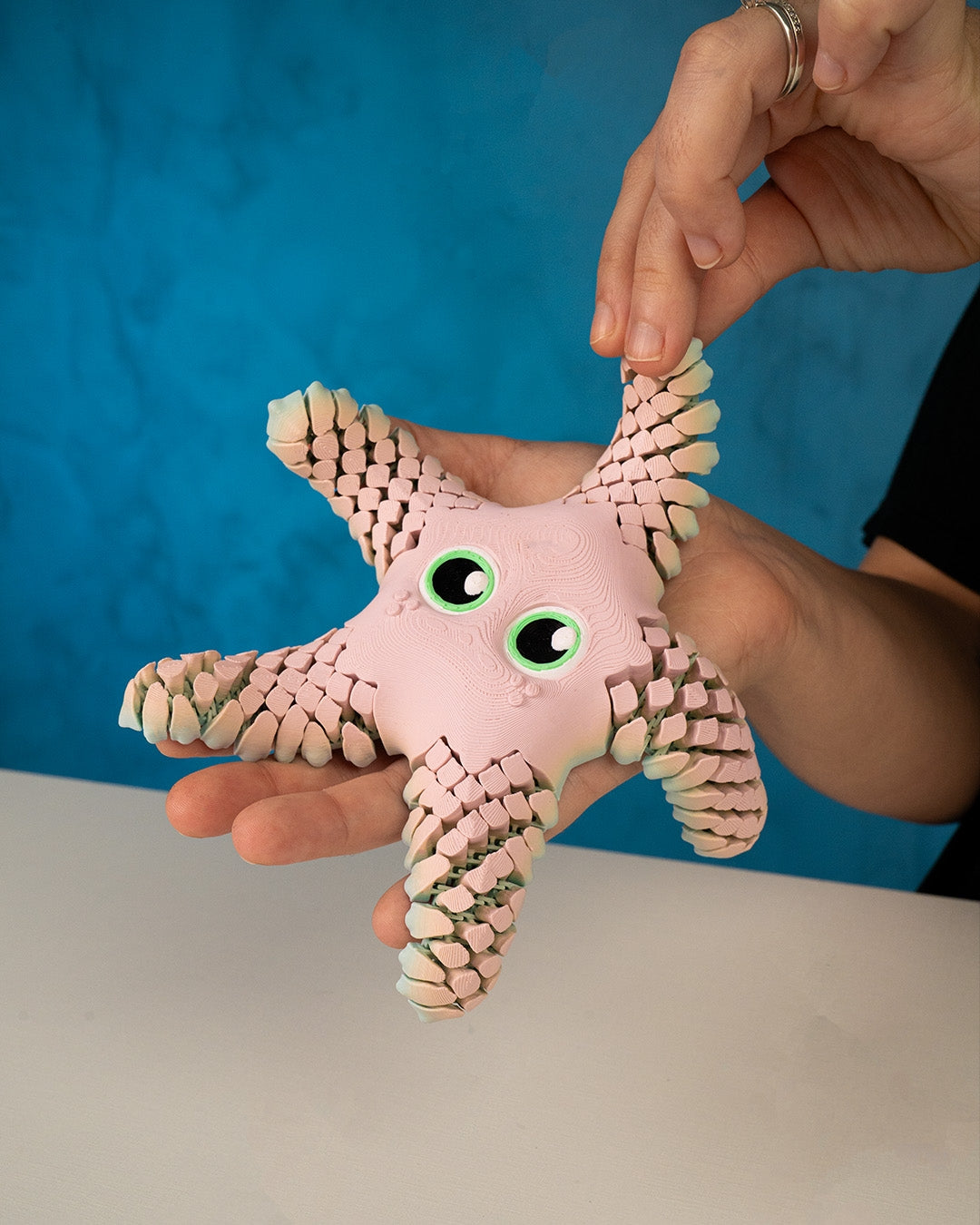 Sandy the Sea Star - 3D-Printed Fidget Toy for Sensory Play and Stress Relief