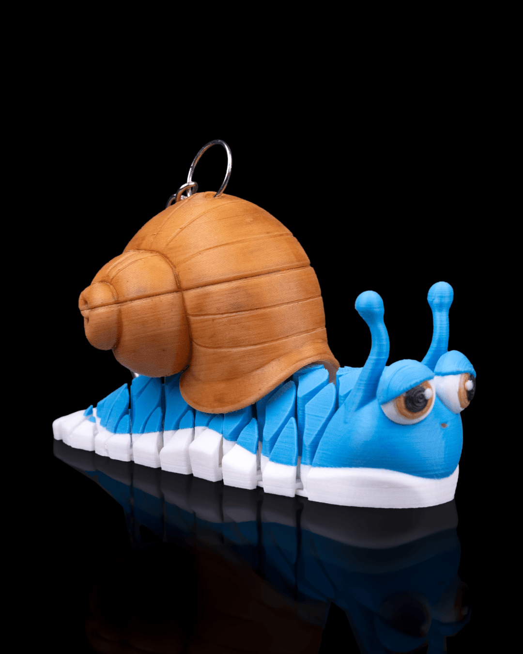 Abigail the Snail – Articulated Mesh Buddy Keychain