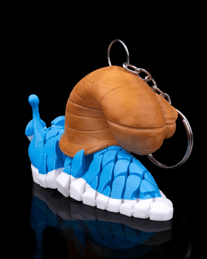 Abigail the Snail – Articulated Mesh Buddy Keychain