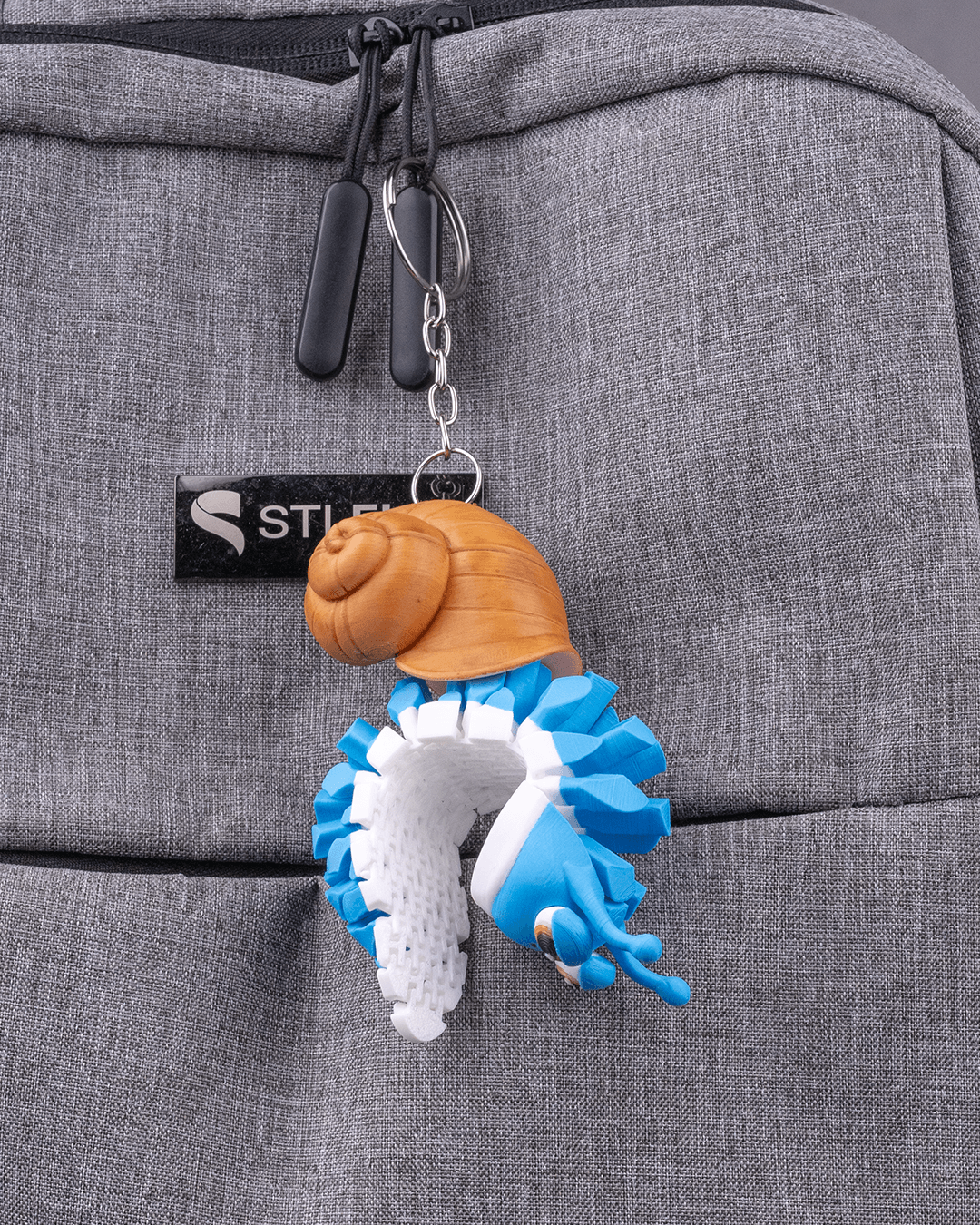 Abigail the Snail – Articulated Mesh Buddy Keychain