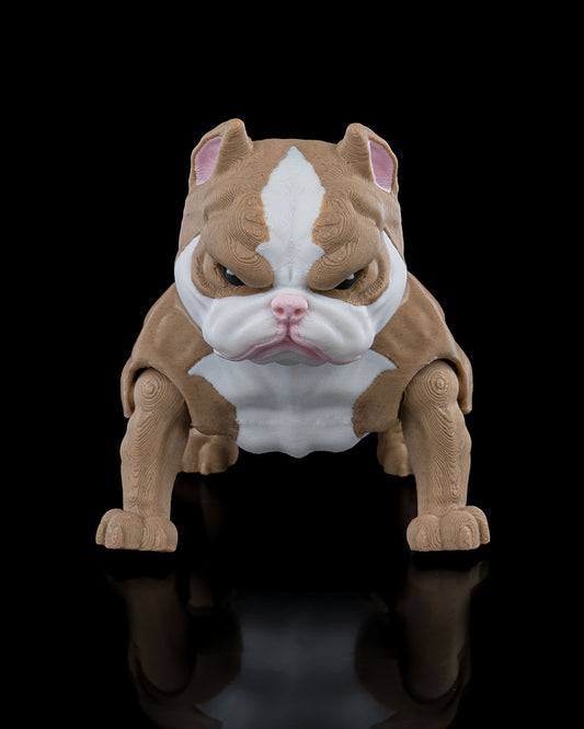 Majestic American Bully 3D-Printed Figurine – Dog Lover’s Dream