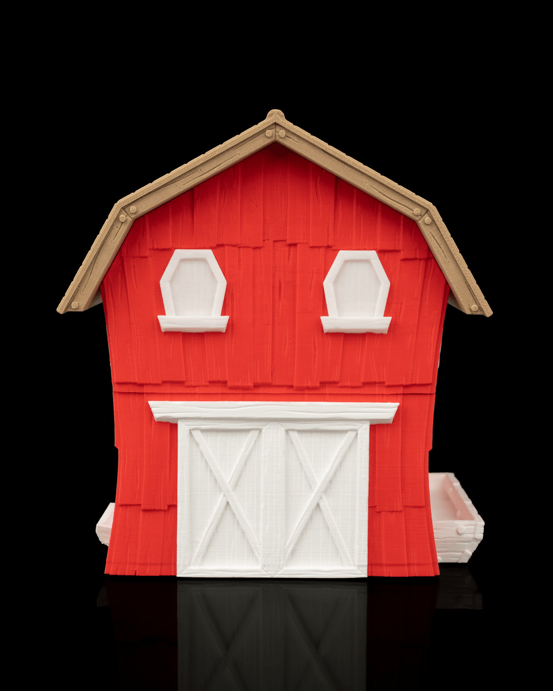 3D-Printed Animal Barn Container – Rustic Farmhouse Decor & Collectible Storage