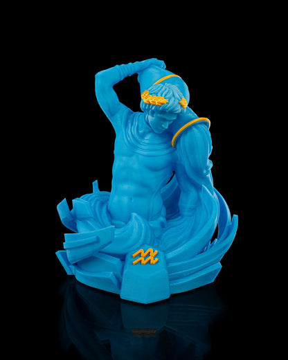 Aquarius Zodiac Statue by STLFlix – Visionary Water Bearer Collectible | Dragons N Doodads