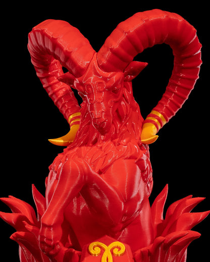 Aries Zodiac Statue by STLFlix – Fiery Ram Collectible | Dragons N Doodads