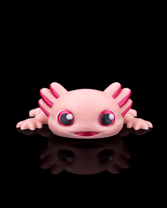 Ashley the Axolotl – Articulated Mesh Buddy Keychain