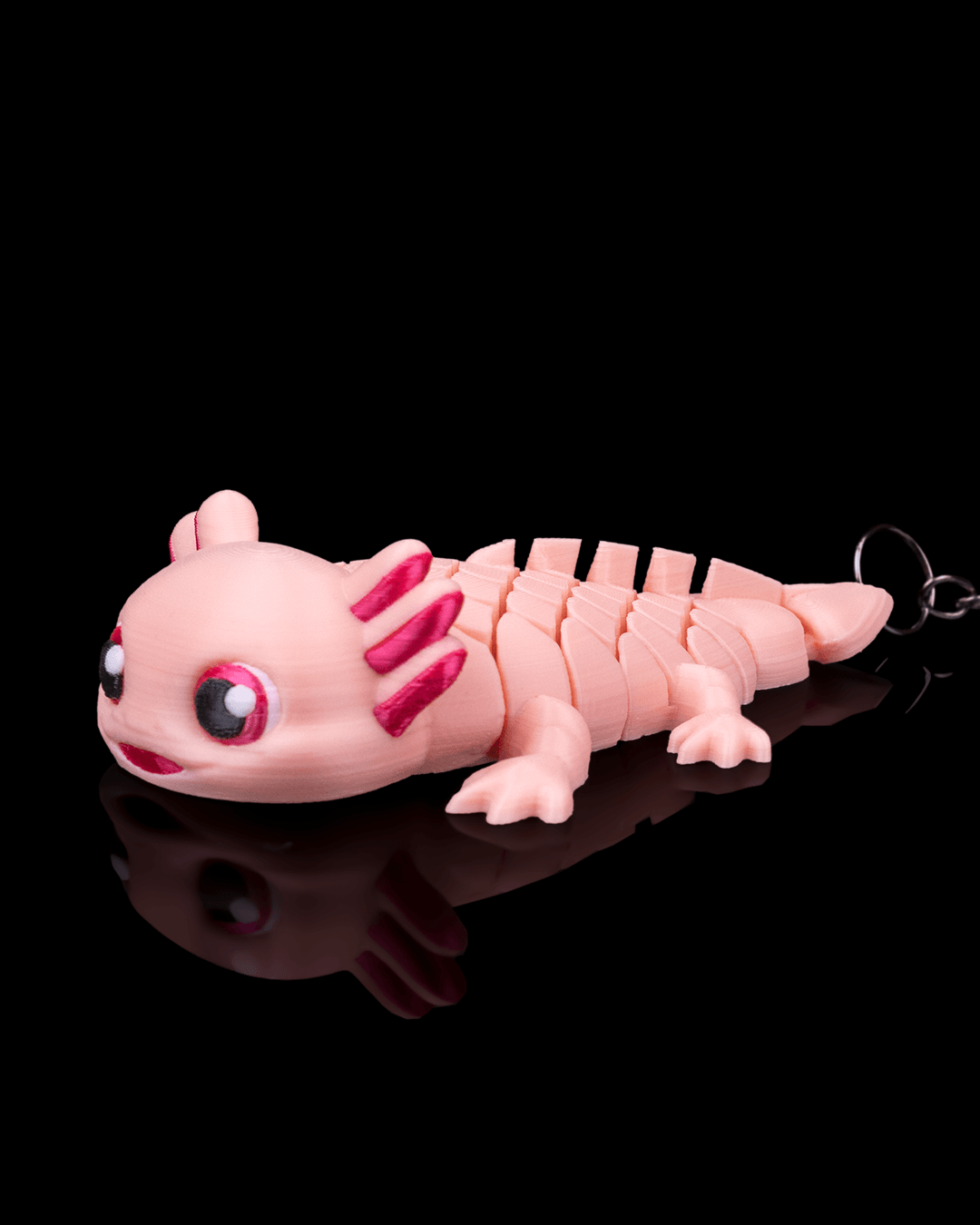 Ashley the Axolotl – Articulated Mesh Buddy Keychain