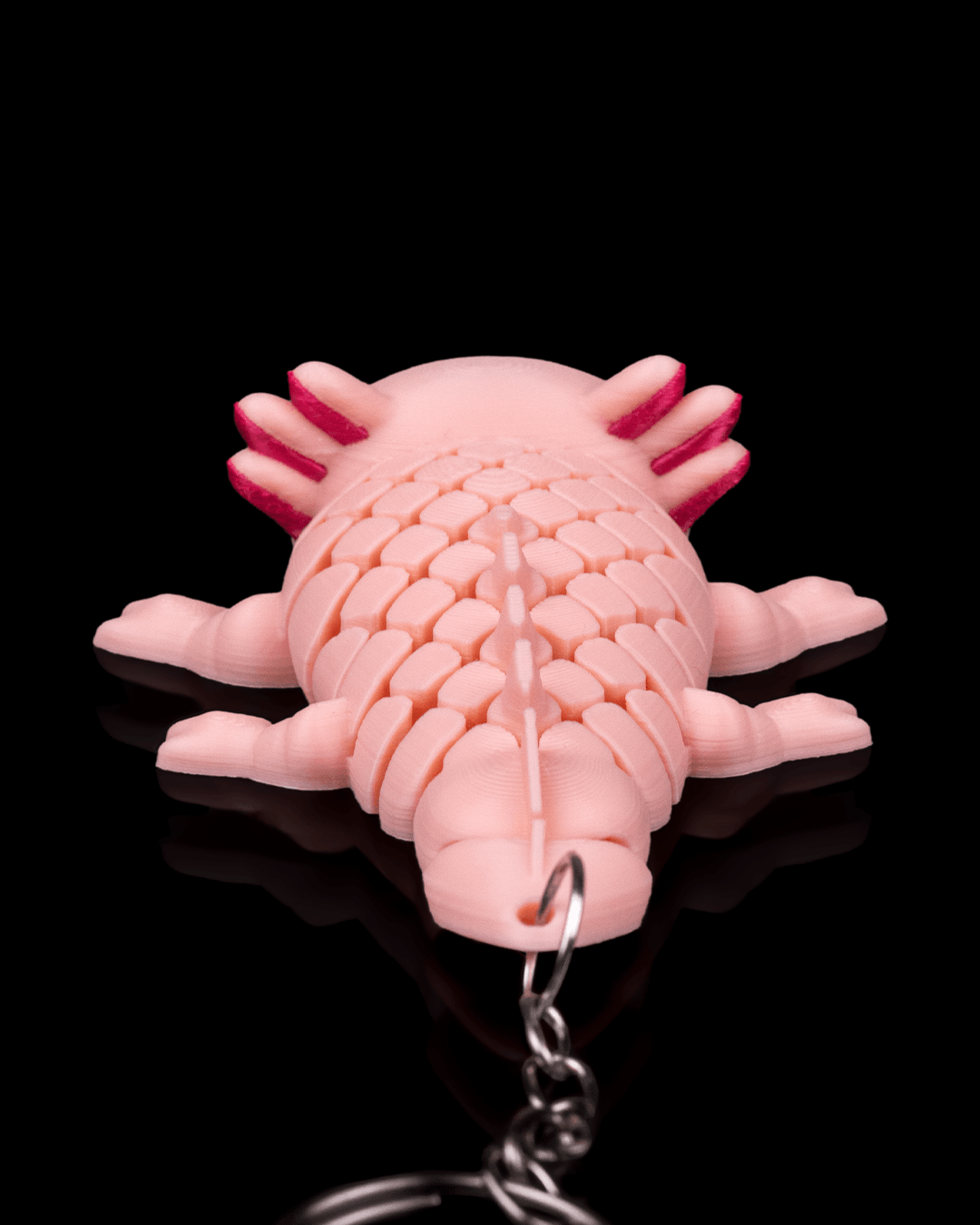 Ashley the Axolotl – Articulated Mesh Buddy Keychain