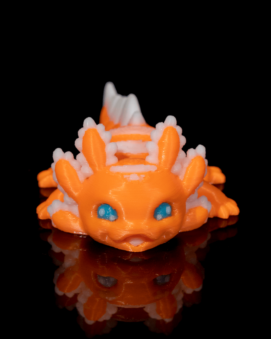 Articulated 3D Printed Baby Candy Axolotl: A Vibrant Fidget Desk Toy