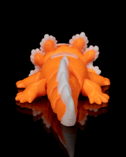 Articulated 3D Printed Baby Candy Axolotl: A Vibrant Fidget Desk Toy