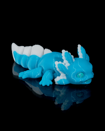 Baby Pop: Adorable 3D Printed Baby Axolotl with Articulated Joints