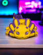 Vibrant Articulated 3D Printed Baby Axolotl Model - "Baby Split"