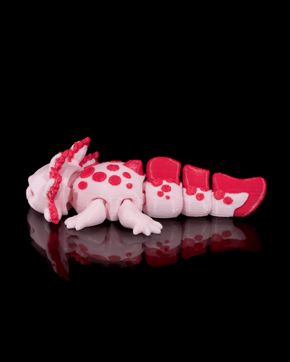 Articulated Baby Axolotl 3D Print – "Baby Velvet"