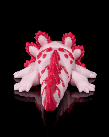 Articulated Baby Axolotl 3D Print – "Baby Velvet"