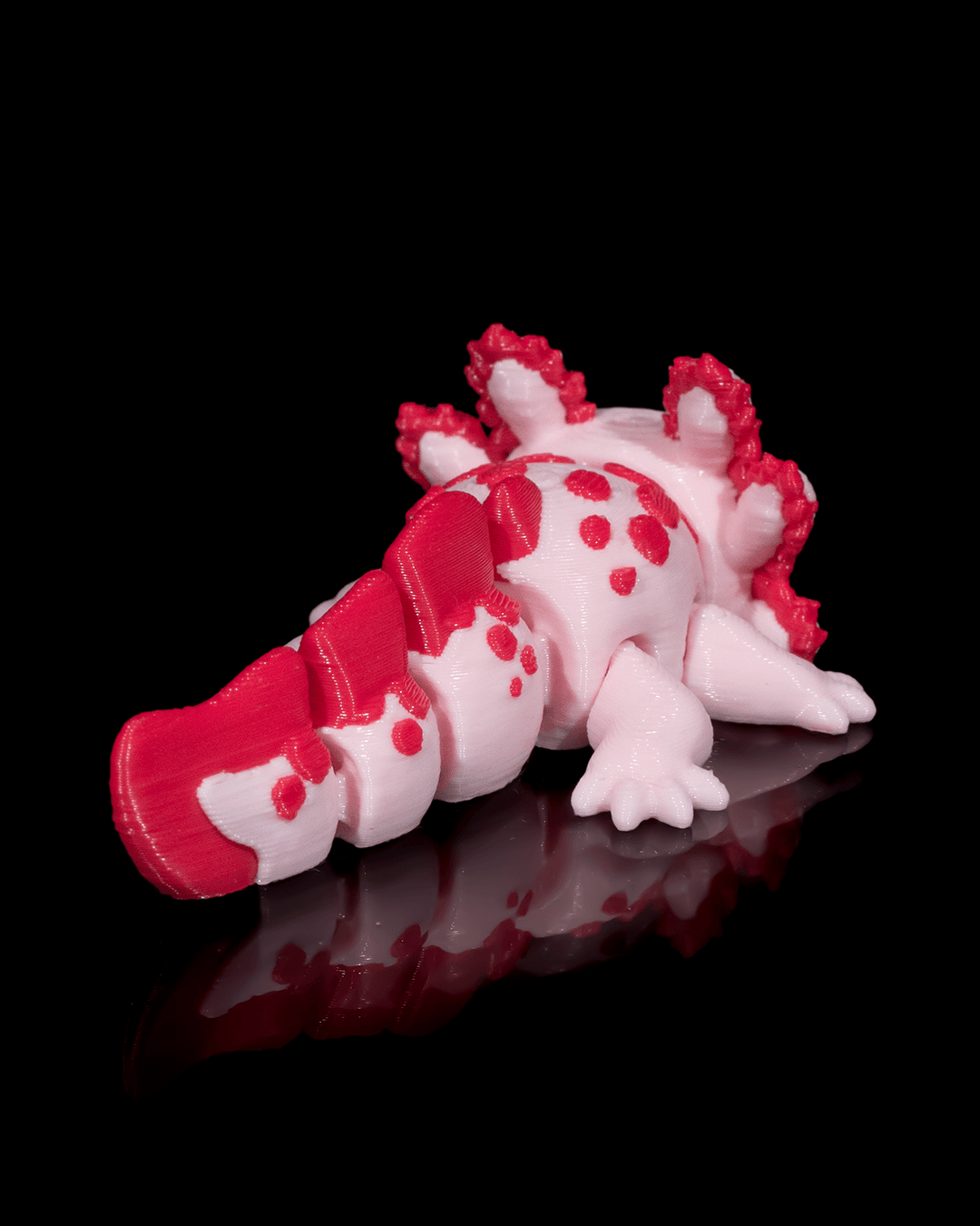 Articulated Baby Axolotl 3D Print – "Baby Velvet"