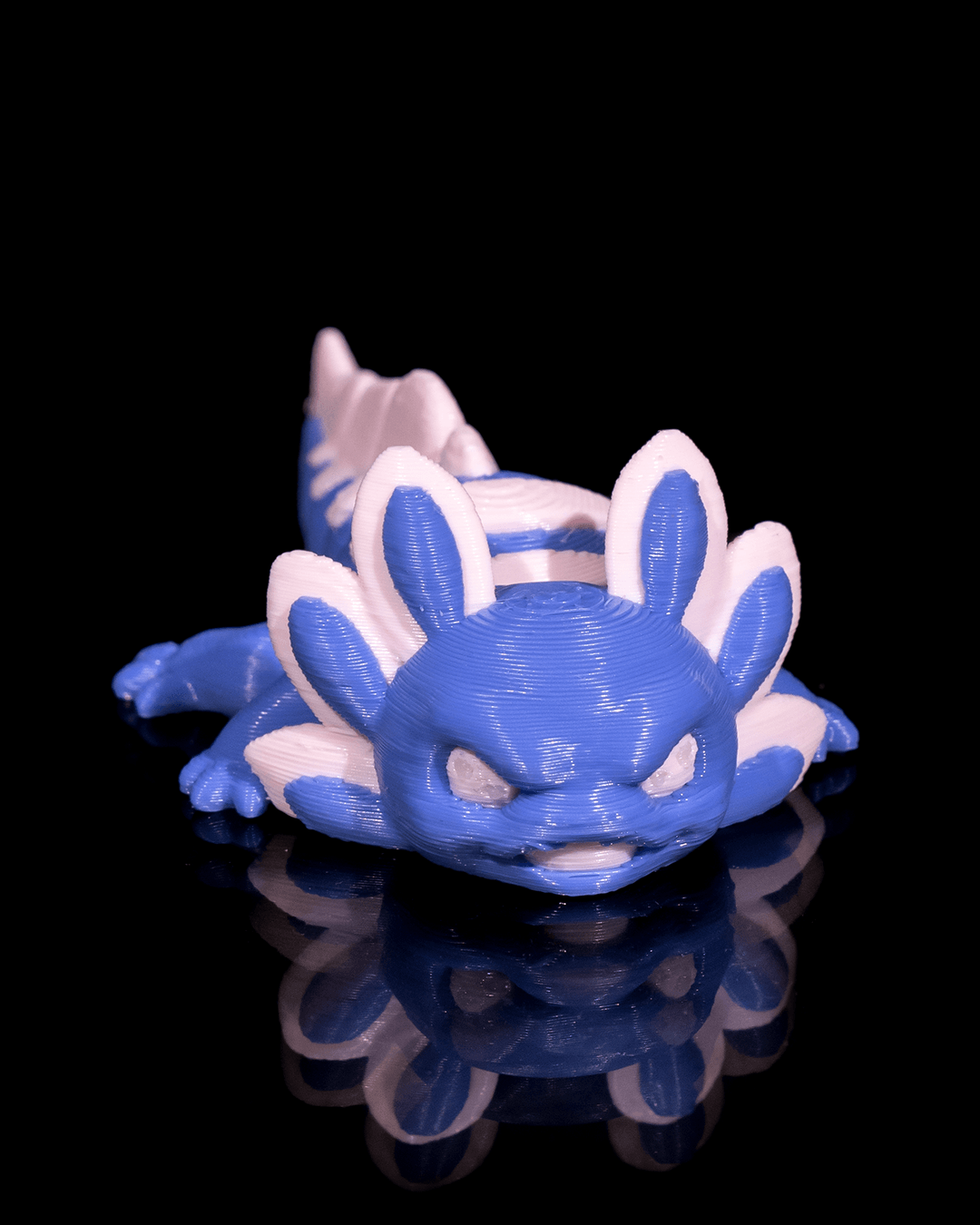 Articulated 3D Printed Baby Tart Model: A Charming Baby Axolotl Toy