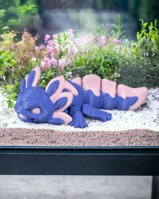 Articulated 3D Printed Baby Tart Model: A Charming Baby Axolotl Toy